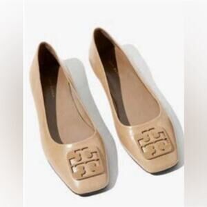 Tory Burch Womens Georgia Ballet Flat Athene Bright Almond Size 8
